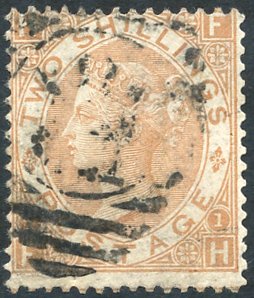1880 2s brown FH, good used re-perforated wing margin example, SG.121. (1) Symbol:  C
