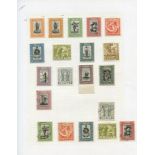 Collection on leaves with 1901-05 horizontal wmk ½d, 1d M, vertical wmk ½d, 1d M, 2d 2½d U, range of