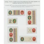 1929 Welfare Fund Coat of Arms Charity issue. Collection of scarce combinations with pairs, blocks &