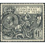 1929 £1 PUC, VFU, SG.438 Symbol:  C