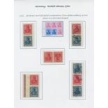 1920-21 Germania se-tenant & tete-beche combinations with pairs, strips with centre page markings
