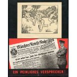 AERIAL PROPAGANDA LEAFLETS (21) incl. 'Ein Peinliches Versprechen' leaflet distributed to aircraft