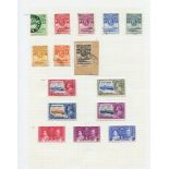 Collection on leaves incl. 1933 to 2/6d FU, Silver Jubilee M, 1938 to 10s UM, 1949 UPU, 1954 to 5s