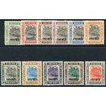 1907 MCCA set optd SPECIMEN, fine, SG.23s/33s. (11) Cat. £300. Symbol:  S