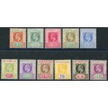 1903 CCA set, fresh M, SG.46/56. (11) Cat. £130 Symbol:  J