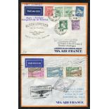 1936-46 range of first flight covers (27) incl. ALGERIA 1936 June 1st Air France first flight in