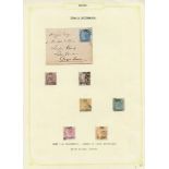 1867-1948 M & U collection in a Simplex album. 1867 on India ½c on large piece to Cape Town, 2c, 3c,