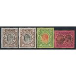 Collection on leaves, 1874 1d (faded), 1877-79 4d, 6d (faded), 1882 ½ in red on half 1d M, 1903-07