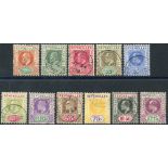 1906 MCCA set, VFU, SG.60/70. (11) Cat. £190 Symbol:  C