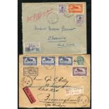 MOROCCO 1922-33 range of flown covers (11) incl. 1922 March 18th Rabat - Chamonix endorsed 'Per