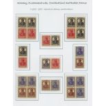 1917-21 fine range of Germania combinations & booklet stamps with M, UM & Fu, all catalogued