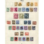 1863-1935 good to FU (few M) collection on old Imperial leaves incl. 1863-81 ½d (4) U - one with