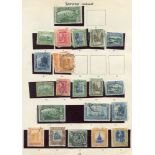 JAMAICA collection on leaves with a very useful used range of QV to 1s (2), 2s & Arms to 5d M. KGV