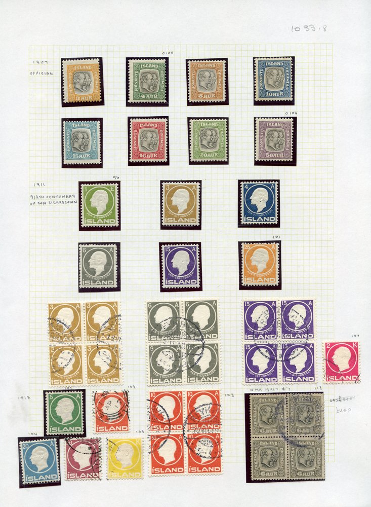 1876-circa 1988 attractive collection of M & U on 26 plain album pages commencing with 1876 3a,