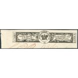 1805 I.P HEATH 3d Medicine Duty Stamp - a proof impression in black on thick watermarked paper. (