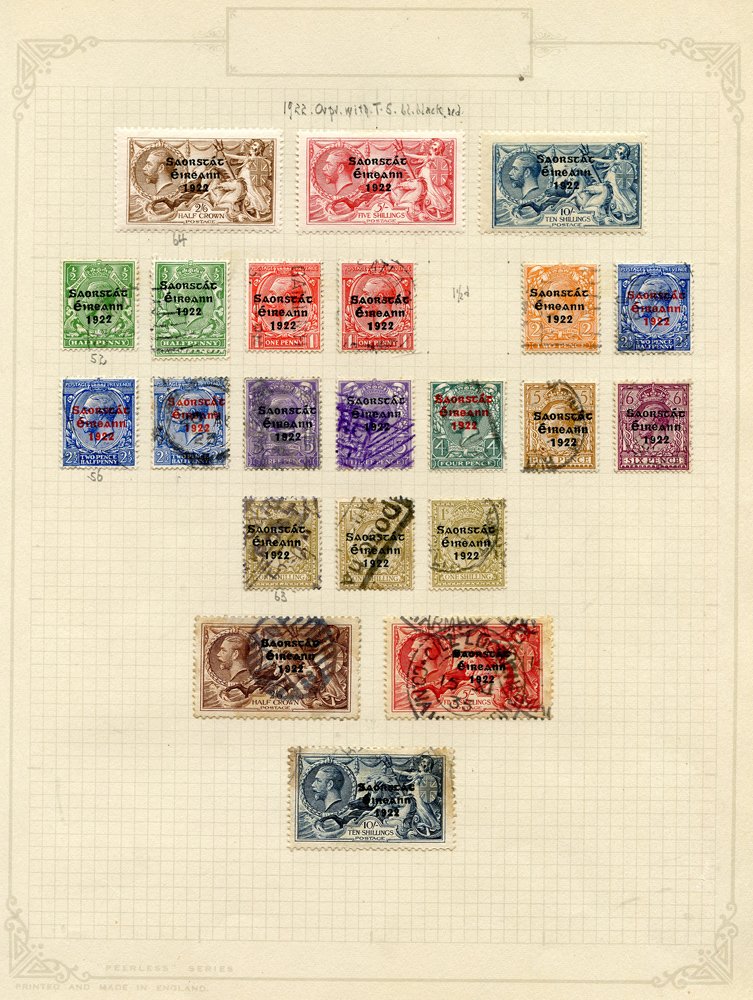 1922-70 M & U collection on leaves incl. 1922 Dollard set M (7d unused), good to FU set + extras,