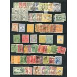 AUSTRALIA collection on leaves with a good range of used Roos to 5s (5) U, also 5d, 6d blue M. KGV