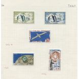 FRENCH SOUTHERN & ANTARCTIC TERRITORIES 1956-94 fine M collection on leaves incl. 1955 15f