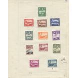 BRITISH COMMONWEALTH KGVI complete M sets comprising Antigua 1938,  Brunei 1947-51, M.E.F 1942 &