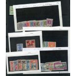 BRITISH COMMONWEALTH KGVI collection in binder with Ascension 1938 P.13½ set to 10s, Mauritius