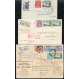 1929-81 collection of 68 first flight covers incl. 1929 flown Hay - Melbourne, franked 1½d KGV +