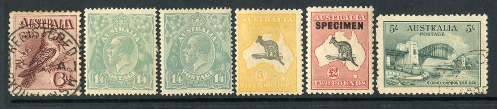 1913-80 M & U collection housed in a Lighthouse hingeless album incl. 1913 Roos to 2s U, 1913 6d
