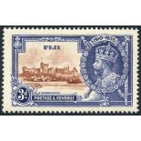 1935 Silver Jubilee 3d, variety 'lightning conductor from chapel roof,' fresh M (not cat by SG).