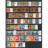 SWITZERLAND 1850-1990's M & U ranges in five books incl. useful Pro-Juventute. Symbol:  JC