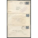 1922-24 range of first flight covers (7) incl. Experimental flight 6.10.22 Hartford - New York