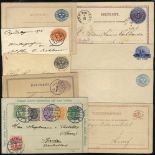 1870's-modern collection of 120 postal stationery items incl. envelopes, postcards, reply & letter