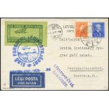 1920-38 first flight covers (12) incl. 1920 Nov 7th Malevt Budapest - Szombathely cachet pmk