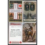 1914-18 quality collection of Red Cross promotional cards, both unused & postally used, many