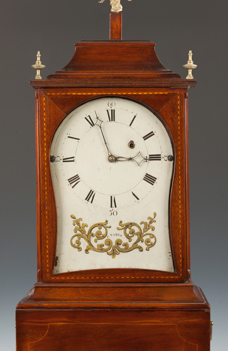 Fine & Rare Elnathan Taber Shelf Clock, Roxbury, MA - Image 2 of 7