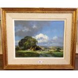 FRANK WOOTTON: gilt framed oil on canvas