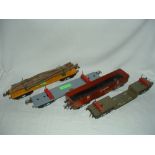 HORNBY 0 Gauge 4 x No 2 Bogie Wagons - a