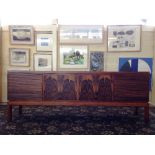 ROBERT HERITAGE (for Archie Shine): A Brazilian rosewood sideboard,