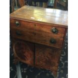 A 19th century mahogany washstand with deep drawer and cupboard under.