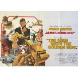 James Bond: The Man with the Golden Gun 1974 film poster starring Roger Moore,