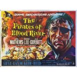 The Pirates of Blood River, a 1962 film poster,