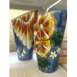 A Poole Pottery Kink vase, decorated in the KRF pattern by Lorna Whitmarsh,