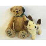 Hermann (Germany) The Bear with the Running Dog: bear with growler measures 41cm in height,