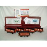 5 x 0 Gauge Kit Built Radstock area Colliery Wagons all supplied R to R by Powsides Models  -