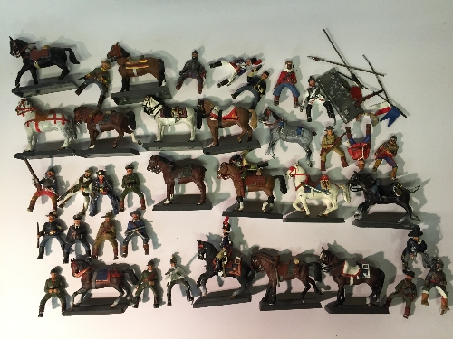 Quantity of DeAgostini metal mounted figures: 48 x horse; 1 x camel; 59 x riders. - Image 2 of 2