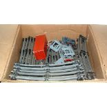 A box containing a quantity of HORNBY 0 Gauge C/W Track - 40 x A2, A2 1/2, 36  x B1, BB1,