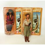 Two Furga (Italy) Sandokan action figures, c.