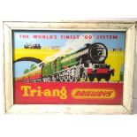 Triang Railways Illuminated Shop Display Sign: glass fronted sign depicting Princess Elizabeth with
