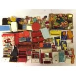Good lot of Lundby (Sweden) 1/18 scale and similar doll's house furniture, light fittings,
