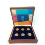 A six gold coin proof set commemorating the Athens 2004 Olympic Games containing six coins,