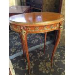 A Louis Philippe style rosewood oval occasional table,