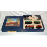 HORNBY MO Goods Set comprising a MO Red 0-4-0 Tinplate C/W Locomotive and Tender no 6161,